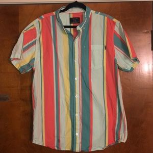 Empyre multicolored striped button down